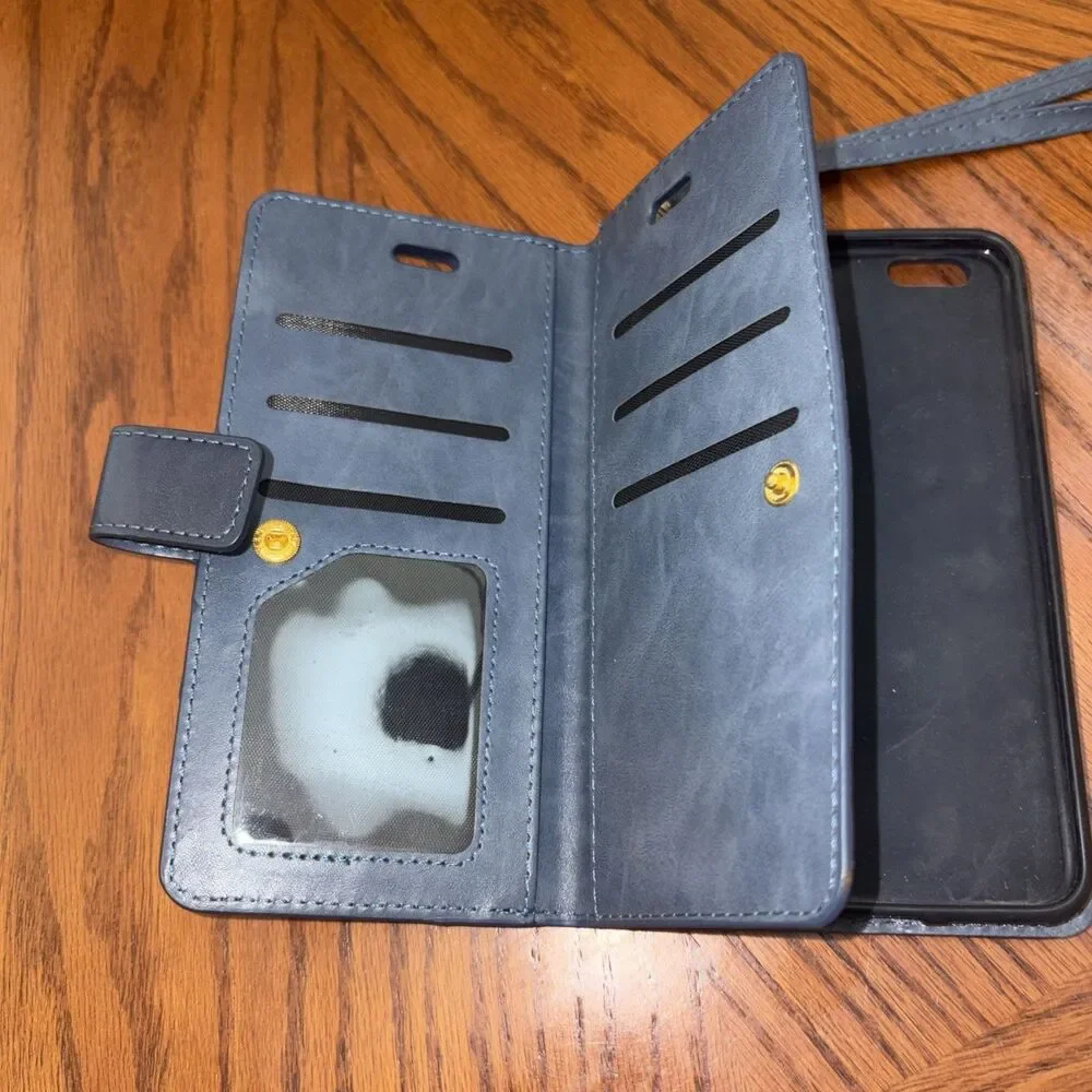 Leather Wallet Magnetic Folio Case for iPhone 6 Plus / 6s Plus 5.5